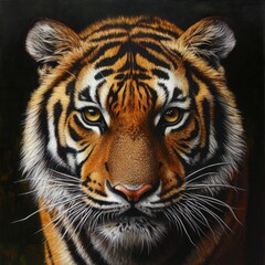 Naklejka premium Close-up tiger portrait