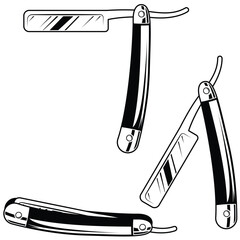 shaving knife vector illustration.	
