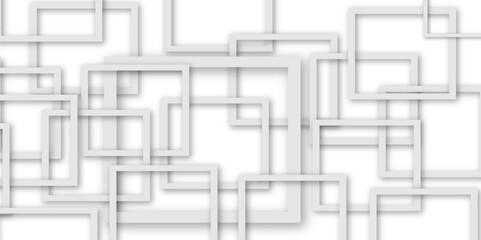 background with squares. Abstract white background. Minimal geometric white, Abstract background with white and gray and geometric style with simple lines and corners. 