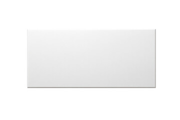 Simple white rectangle with a thin border, perfect for adding text or graphics for a clean and modern look isolated on transparent background