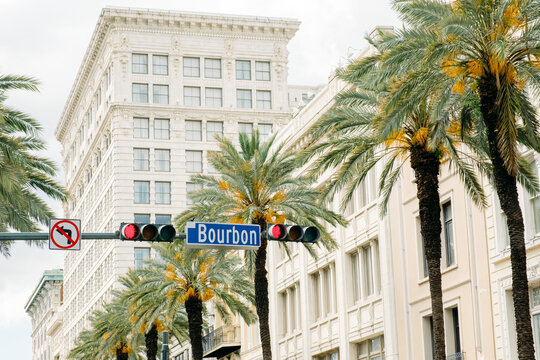 Bourbon Street Sign New Orleans