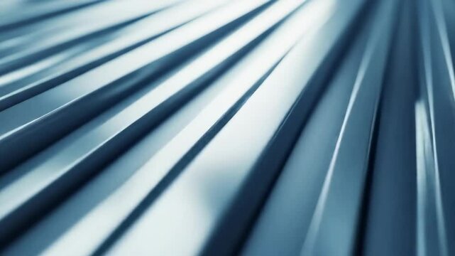 Abstract blue lines background with depth of field perspective