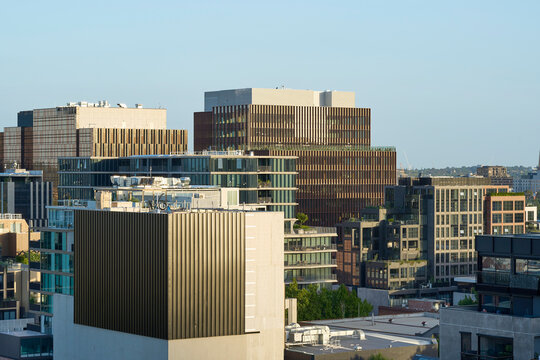 Urban architecture highlights modern design