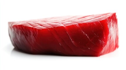 Red fish slice close-up