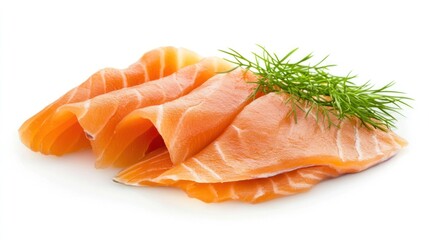 Sliced Salmon with Dill