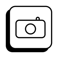 Camera Icon in Line Style
