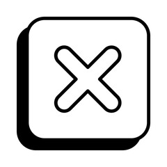 Obraz premium Close Icon in Line Style