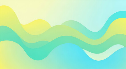 Abstract wavy layers of gradient colors creating a soft, flowing, and visually appealing design.