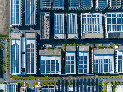  Symmetrical Factory Buildings
