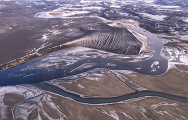 Abstract Glacial Rivers in the Icelandic Highlands