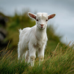 Obraz premium goat on the meadow