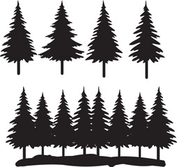 Obraz premium set of trees