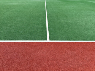 red and green sports field