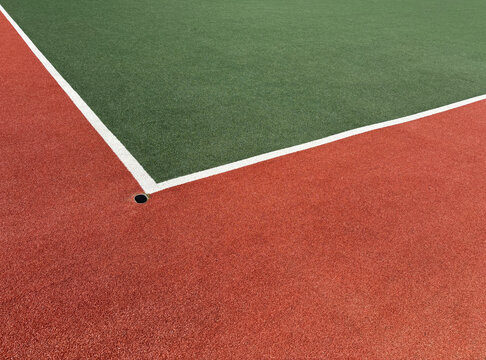 red and green sports field