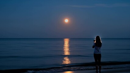 Moonlit Seascape A Photographer Captures the Night's Majesty
