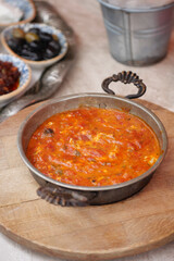 Delicious dish of turkish menemen 