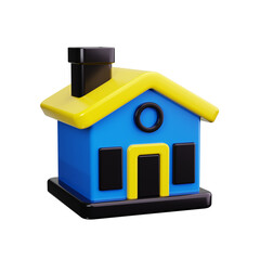 home 3d render icons