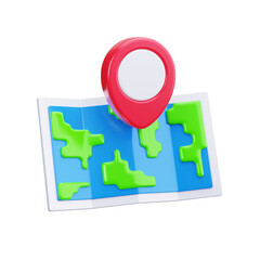 map 3d render icons