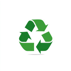 Eco-Friendly Icon: A stylized green recycle symbol, representing environmental protection and sustainability.