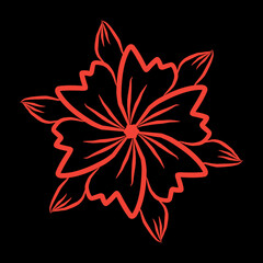 abstract flower vector
