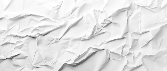 Obraz premium Crumpled white paper texture (10)