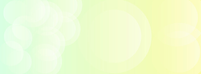 Banner background, colorful, green and yellow gradation, circles abstract . presentation, eps 10, sub or bussines