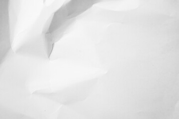 White Paper Texture background. Crumpled white paper abstract shape background with space paper for text