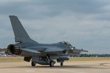Fighter planes are taking off