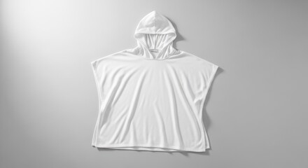 Stylish and Versatile White Hoodie Poncho Designed for Comfort and Trendy Casual Wear