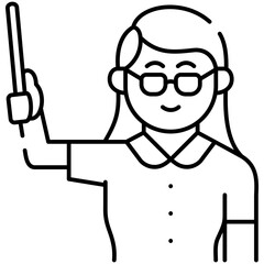female teacher icon