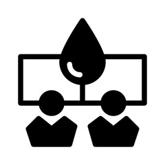 water rationing glyph icon