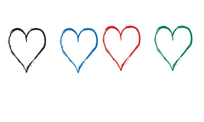 Heart Sketch Vector Collection