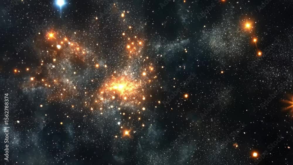 Canvas Prints vast cosmic expanse showcases countless stars and stellar clusters in deep space, space view with ma