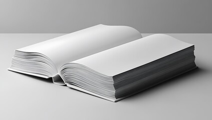 Open Book with Blank Pages on Minimal Gray Surface

