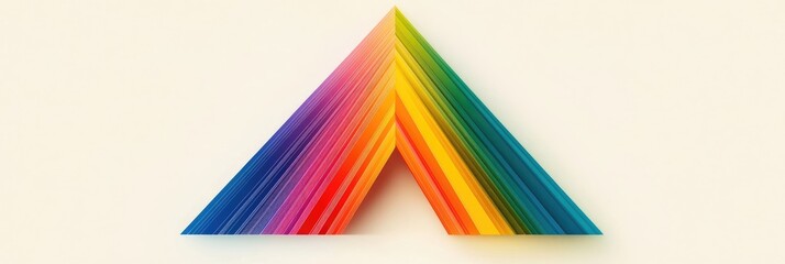 Colorful layered triangle graphic (1)