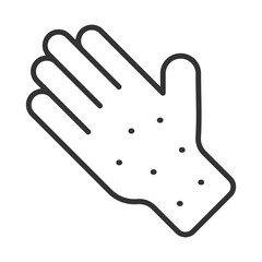 Allergy Icon Outline Style. Vector Illustration Design