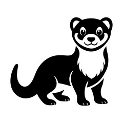 Ferret pet graphic icon design