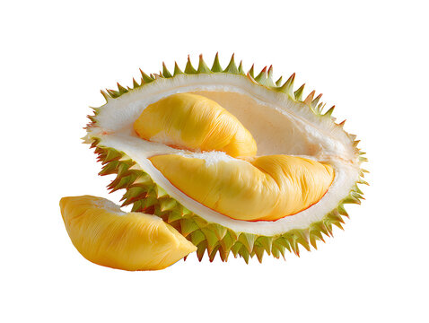 Monthong durian on white background.