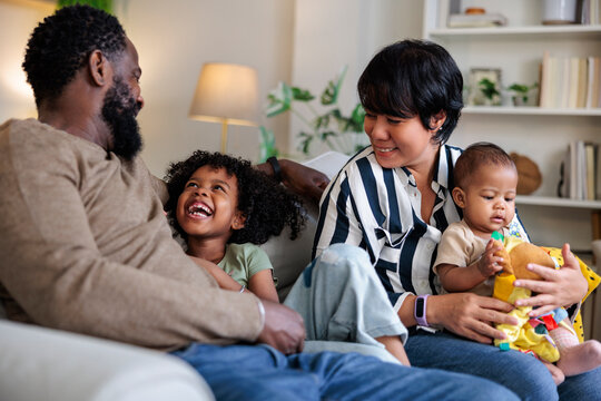 Family spending time together at home
