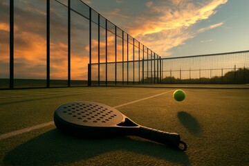 Padel Court at Golden Hour