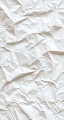 Obraz premium Crinkled white paper texture (1)