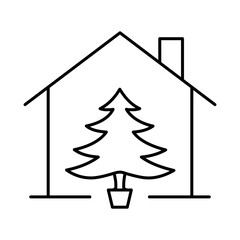 Obraz premium Smart Home Line Editable Stroke Icon. Secure, Technology, IoT, Voice Assistant, Controller UI Icon in a Flat Design. Outline Icons Vector Illustration.