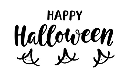 Happy Halloween Text Vector