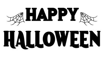 Happy Halloween Text Vector
