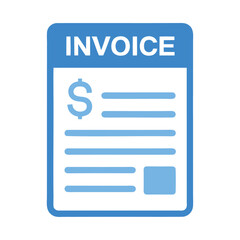 Invoice vector graphic and icon design