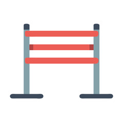  Adjustable Professional Hurdle for Enhanced Training Performance. Design of Fitness and Gym Icons.