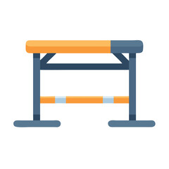  Professional Plyometric Hurdle for High-Intensity Training. Design of Fitness and Gym Icons.