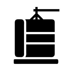  Adjustable Sandbag Icon for Workouts. Design of Fitness and Gym Icons.