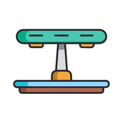  Innovative Weighted Core Balance Board Icon. Design of Fitness and Gym Icons.