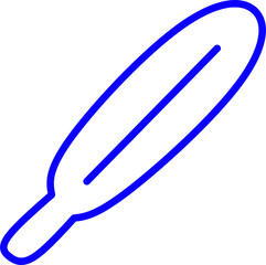 blue line icon thermometer inside circle. Blue line icon with medical and healthcare inside circle